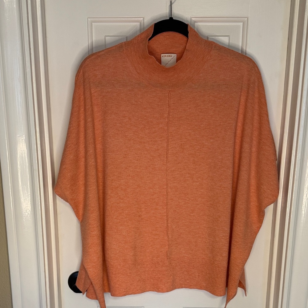 Kerisma Caroline Knit Poncho in Pink Pearl Color
